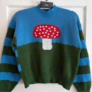Colorful Mushroom Sweater
